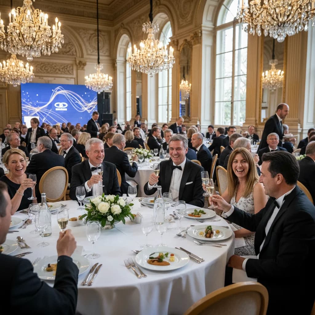 Salle de gala entreprise — lieu prestige partenaire Happy Unity