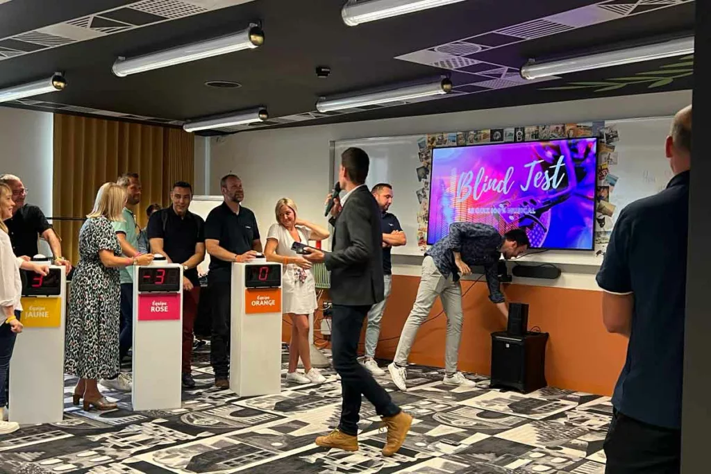 animation quiz entreprise