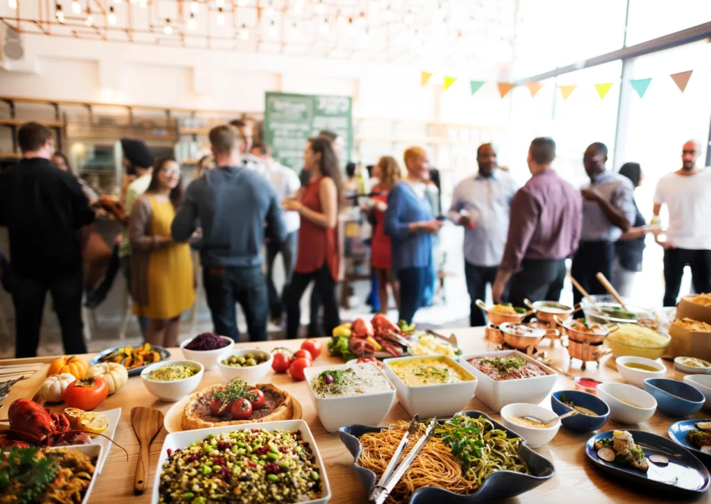 Un repas d'entreprise