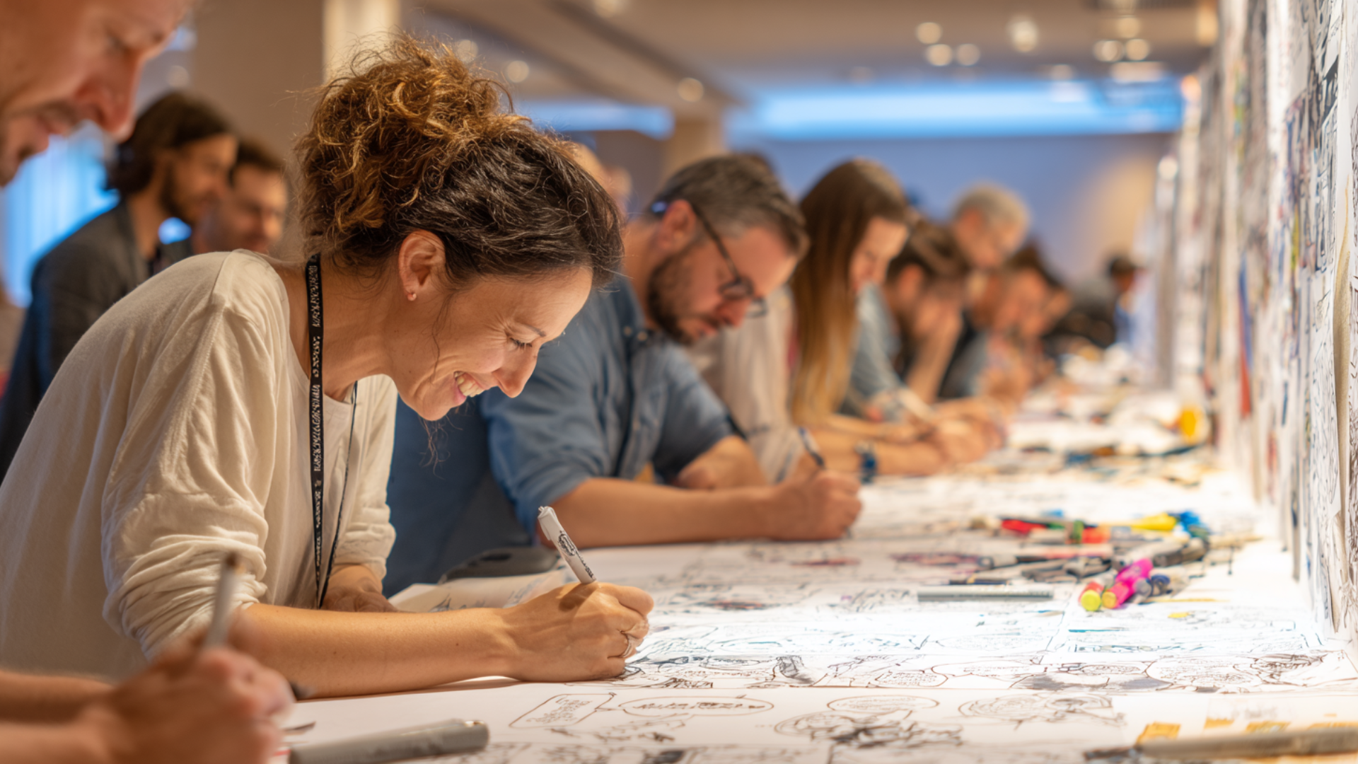 team building créatif ; atelier créatif ; team building ; bande dessiné